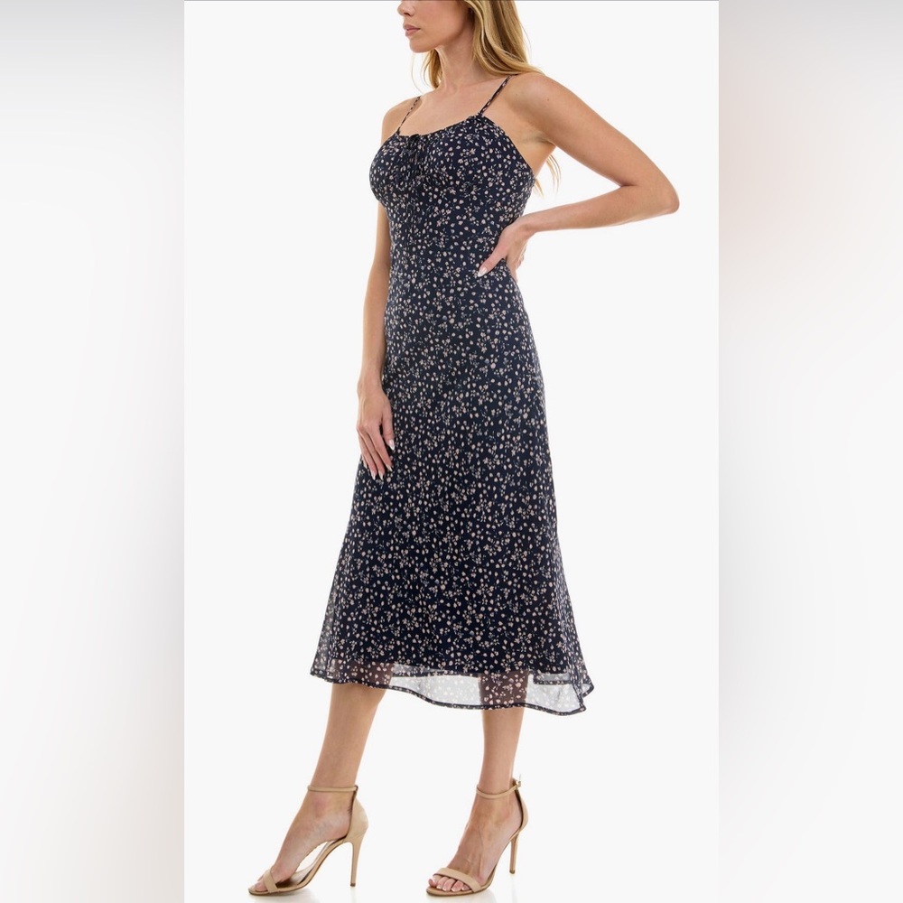 Socialite Bias Cut Midi Sundress - Picture 2 of 3